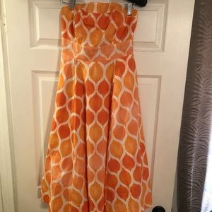 Anthropologie Maeve strapless dress